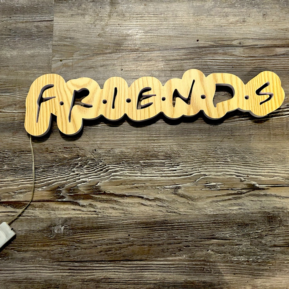Friends light up sign